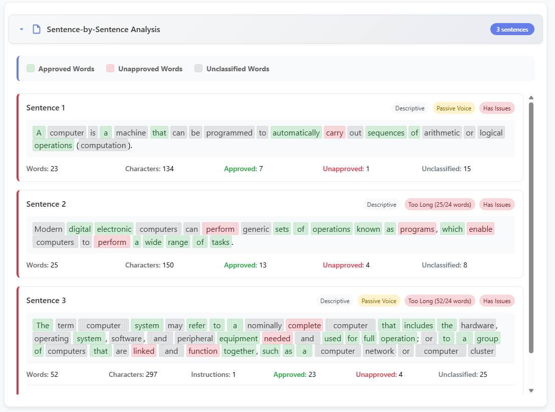 MY-STE-BUDDY STE Compliance Checker Interface